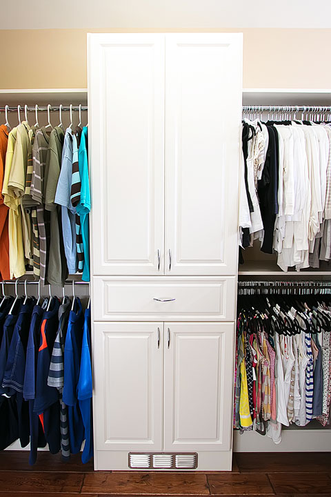 Dream Walk-in Closet Makeover. Wait til you see what's behind those doors!!