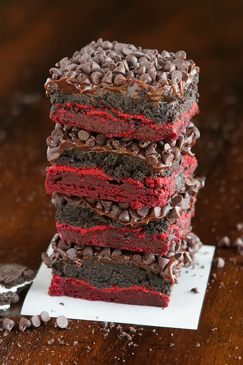 Red Velvet Brownies — The BEST Red Velvet Cake Mix Brownies Ever!!