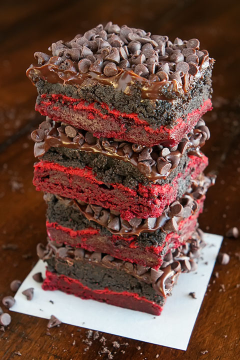 Red Velvet Brownies — The BEST Red Velvet Cake Mix Brownies Ever!!