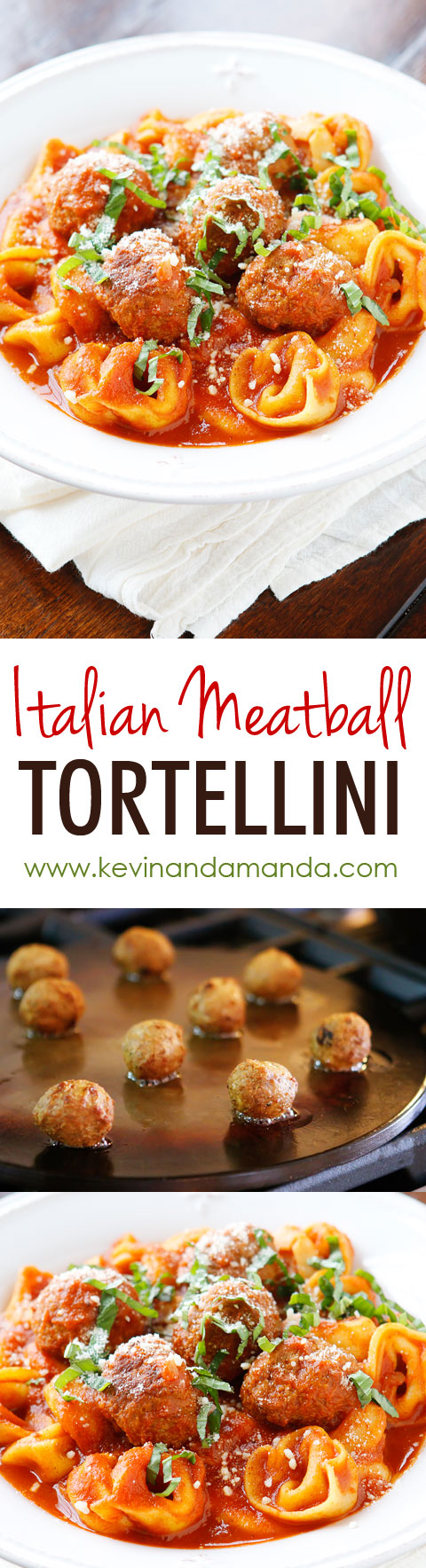 Italian Meatball Tortellini. I keep the ingredients for this on hand at ALL times. This is seriously the best 4-ingredient, quick and easy, family-friendly meal when you need something everyone will eat and FAST! 