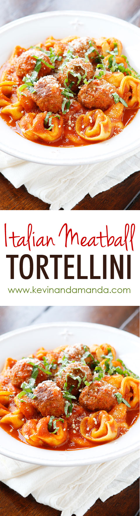 Italian Meatball Tortellini. I keep the ingredients for this on hand at ALL times. This is seriously the best 4-ingredient, quick and easy, family-friendly meal when you need something everyone will eat and FAST! 