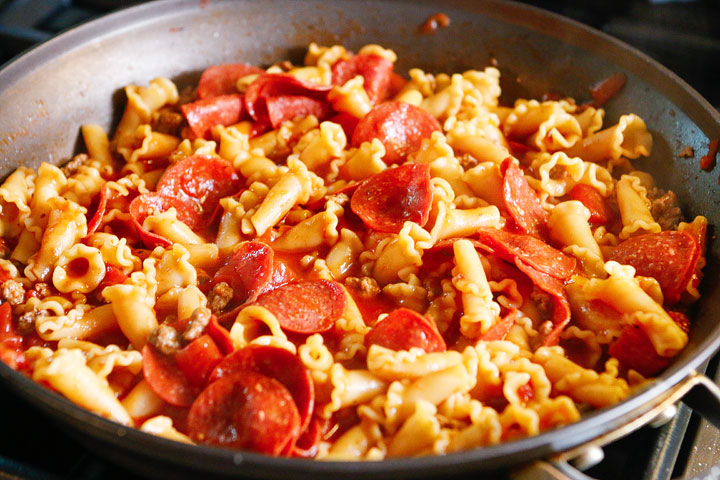 Pizza Pasta Bake Recipe