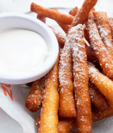 Image of Funnel Cake Fries and Marshmallow Dipping Sauce