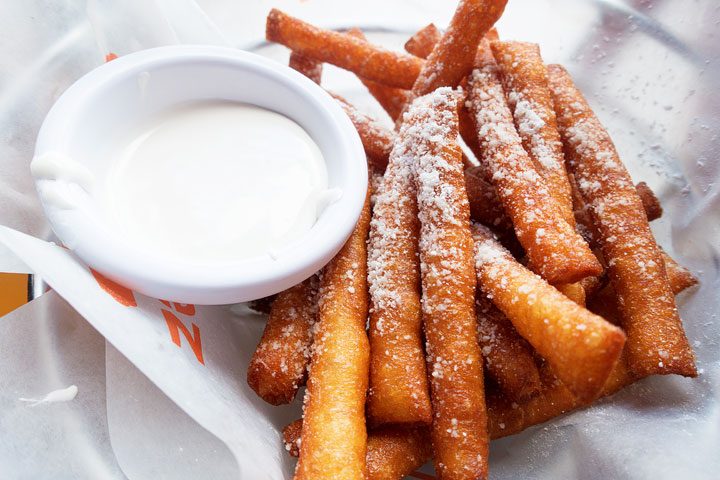 Image of Funnel Cake Fries and Marshmallow Dipping Sauce