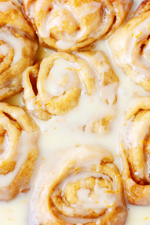 Make these Orange Sweet Rolls are made in a Crock-Pot for an ULTRA soft and gooey bun!! Plus you can keep them warm in the Crock-Pot so they always taste fresh out of the oven.