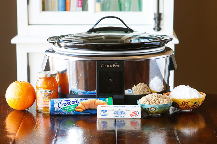 Make these Orange Sweet Rolls are made in a Crock-Pot for an ULTRA soft and gooey bun!! Plus you can keep them warm in the Crock-Pot so they always taste fresh out of the oven.