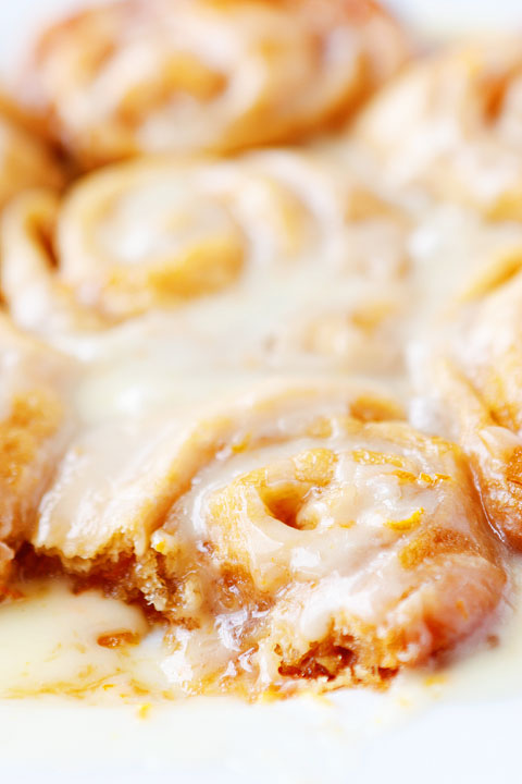 Make these Orange Sweet Rolls are made in a Crock-Pot for an ULTRA soft and gooey bun!! Plus you can keep them warm in the Crock-Pot so they always taste fresh out of the oven.