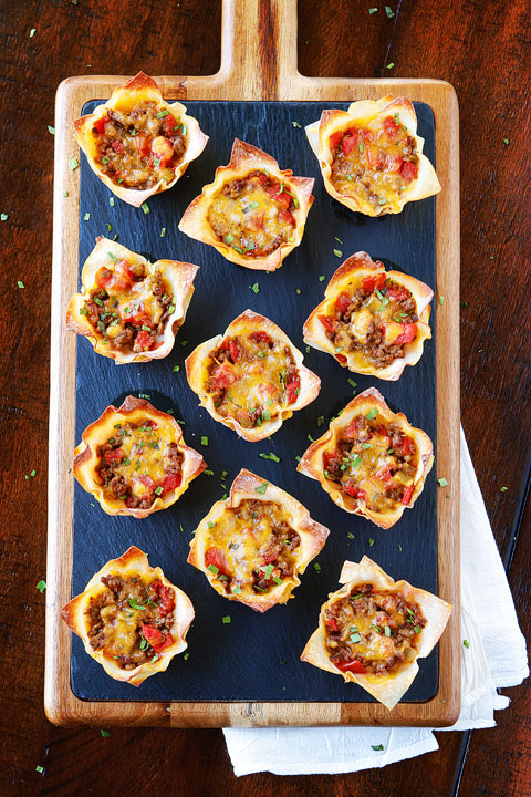 Crunchy Taco Cups — The Best Taco Recipe for Wonton Tacos!