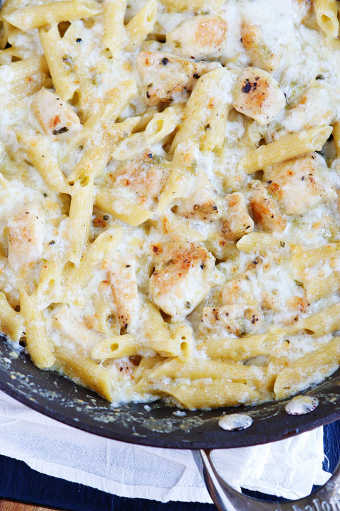 This pasta is out of this world!! So ultra creamy and cheesy. We will it make over and over!!!!