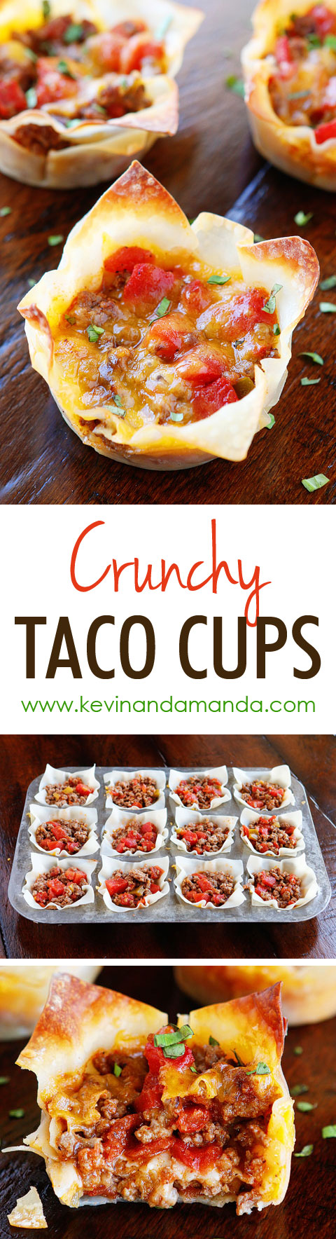 Crunchy Taco Cups — The Best Taco Recipe for Wonton Tacos!