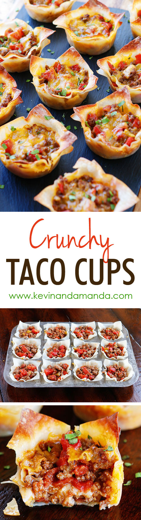 Crunchy Taco Cups — The Best Taco Recipe for Wonton Tacos!