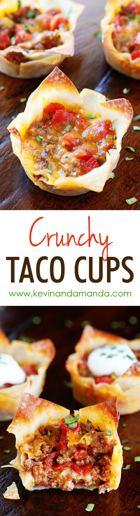 Crunchy Taco Cups — The Best Taco Recipe for Wonton Tacos!