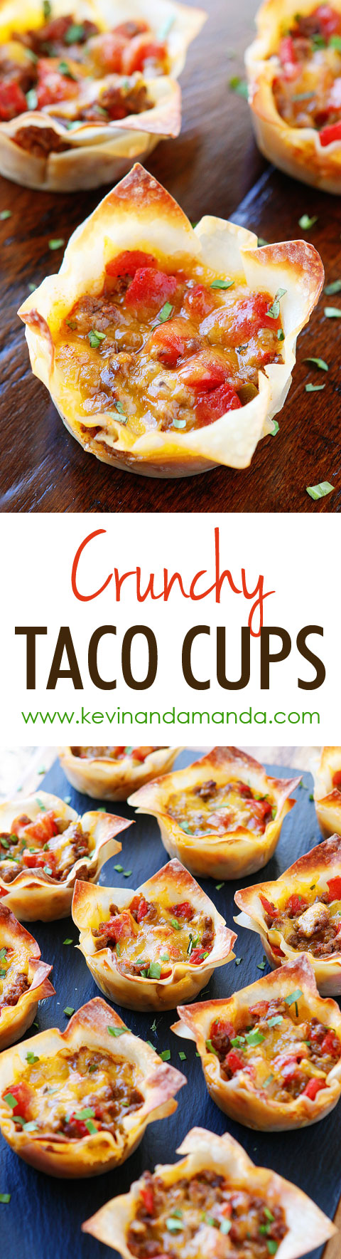 Crunchy Taco Cups — The Best Taco Recipe for Wonton Tacos!