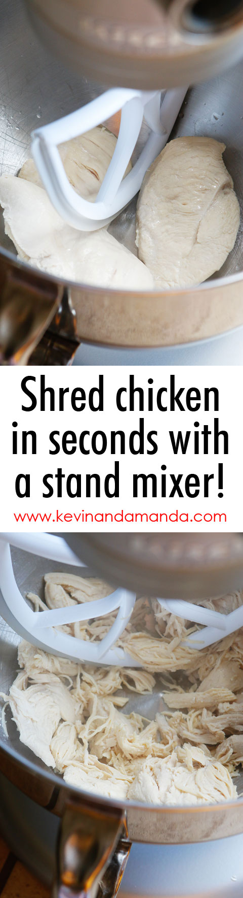 The EASIEST way to shred chicken ever!! 