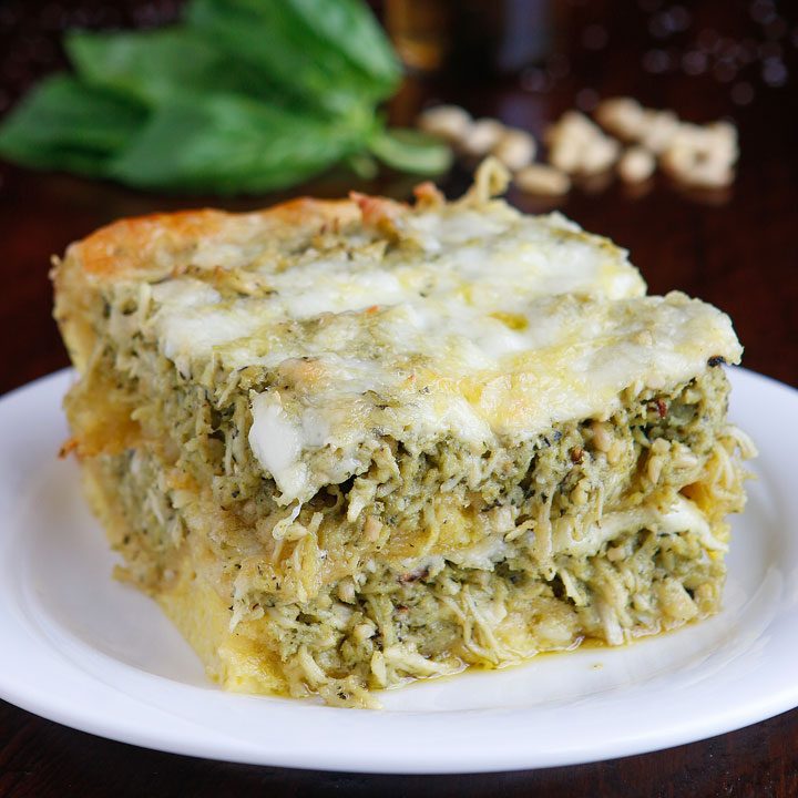 Pesto Chicken Breakfast Casserole