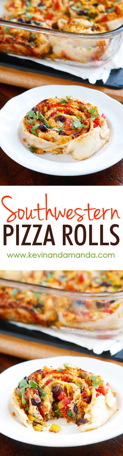 We cannot stop eating these Southwestern Chicken Pizza Rolls!! They are so good! They make me want to go back for seconds and thirds!