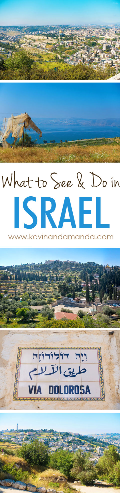 A checklist for the must-see Most Holy Places in Jerusalem, including The Sea of Galilee, the Via Dolorosa, Mount of Olives, Garden of Gethsemane, Church of the Holy Sepulcher. Tips for Traveling to Israel + Where to Eat and Where to Stay in Jerusalem.