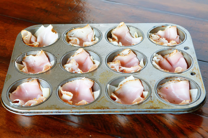 Ham and cheese, salami and bell peppers in a crispy hand-held cup! Perfect for dinner or appetizers!