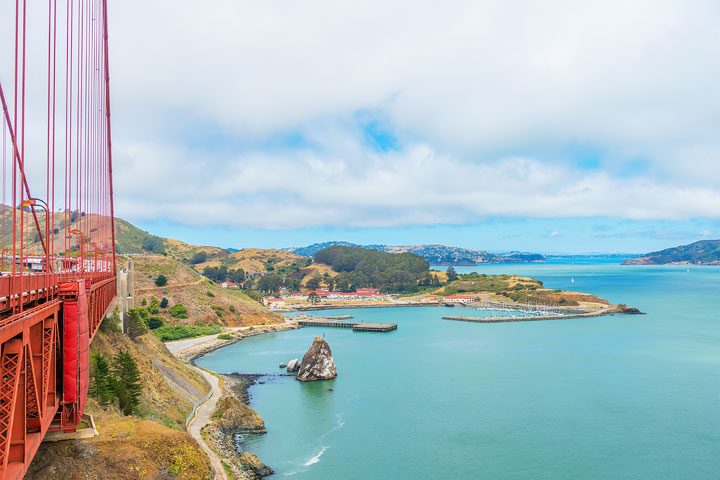 View from Golden Gate Bridge - Sausalito