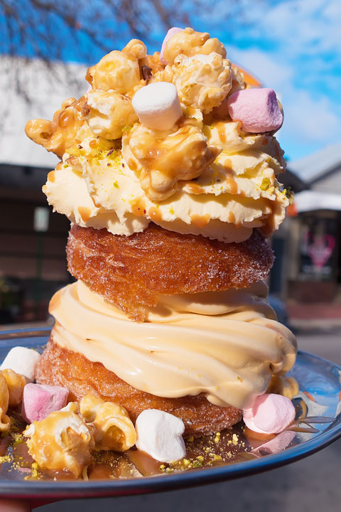 Image of a Salted Caramel Cronut Ice Cream Sandwich