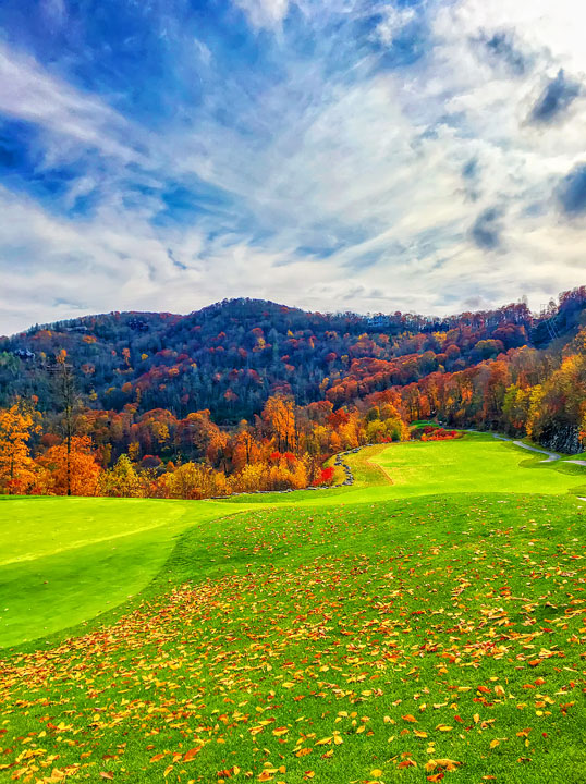 Fall in Highlands, North Carolina. One of the world's Top 10 Sunset Spots!