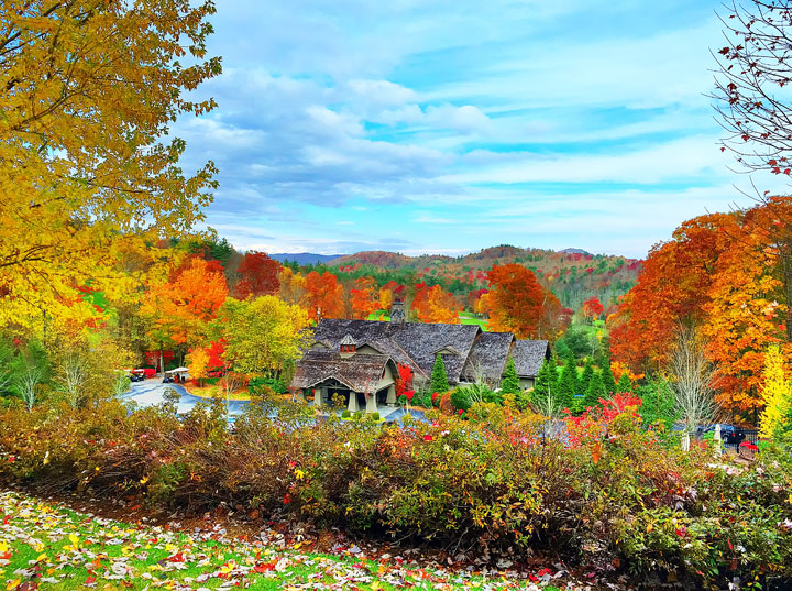 Fall in Highlands, North Carolina. One of the world's Top 10 Sunset Spots!