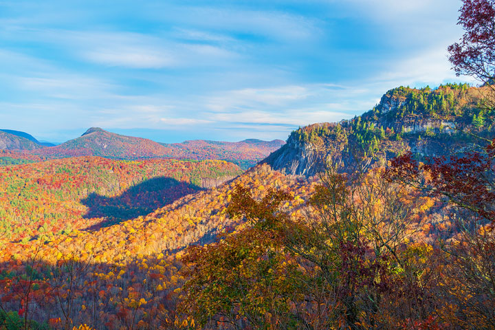 Fall in Highlands, North Carolina. One of the world's Top 10 Sunset Spots!