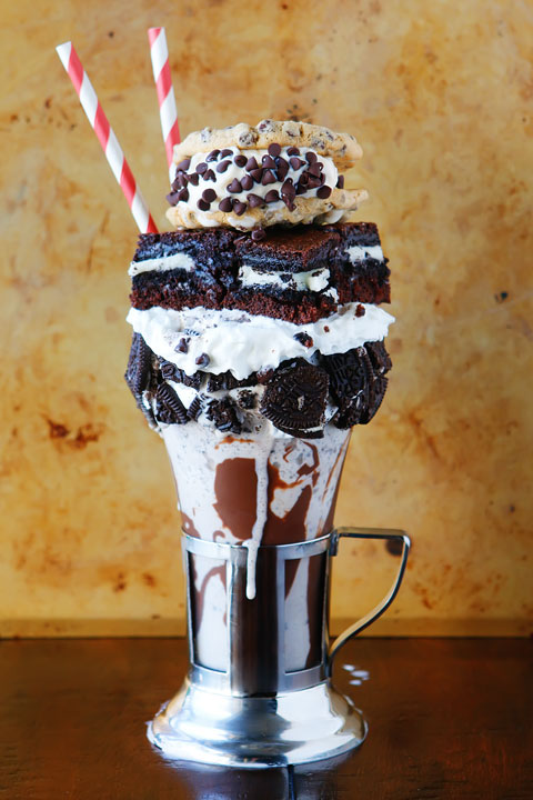 Crazy milkshakes are all the hype in NYC, London, and Australia. Now you can skip the flight and 3-4 hour wait in line and make them right at home!! Such a fun idea for a party. MUST try this!!