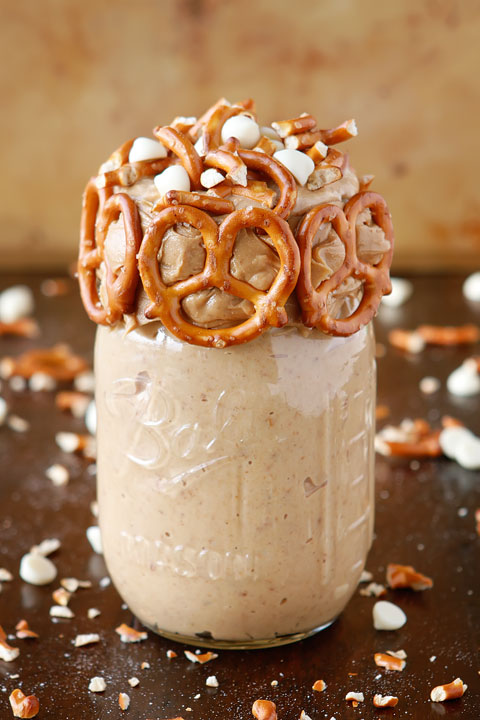 White Chocolate Pretzel Peanut Butter. This is literally the BEST thing I have EVER tasted!!!