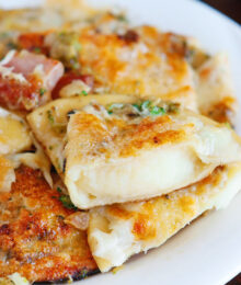 Image of a Ham and Cheese Pierogi