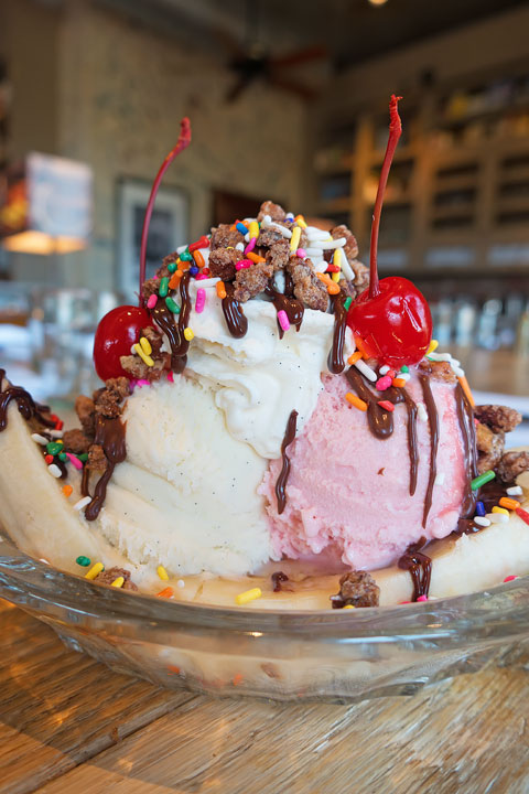 Image of a Split Decision Banana Split from Proof Canteen