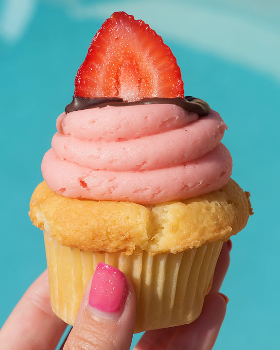 Image of a Strawberry Shortcake Cupcake
