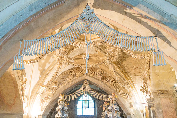 Take a day trip from Prague to Kutna Hora to see the infamous Bone Church!