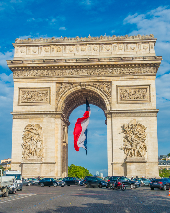 Arc de Triomph In Paris, France