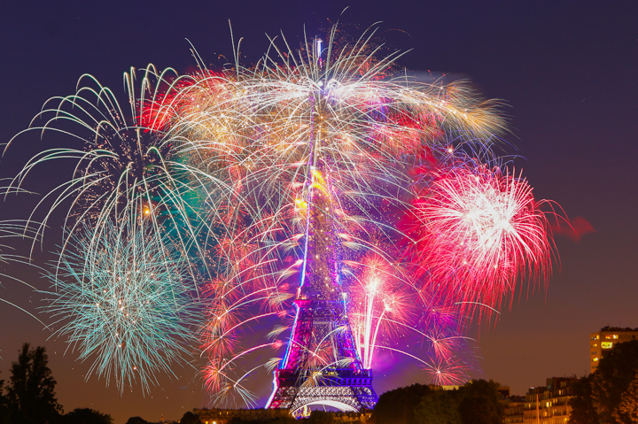 Fireworks At The Eiffel Tower 