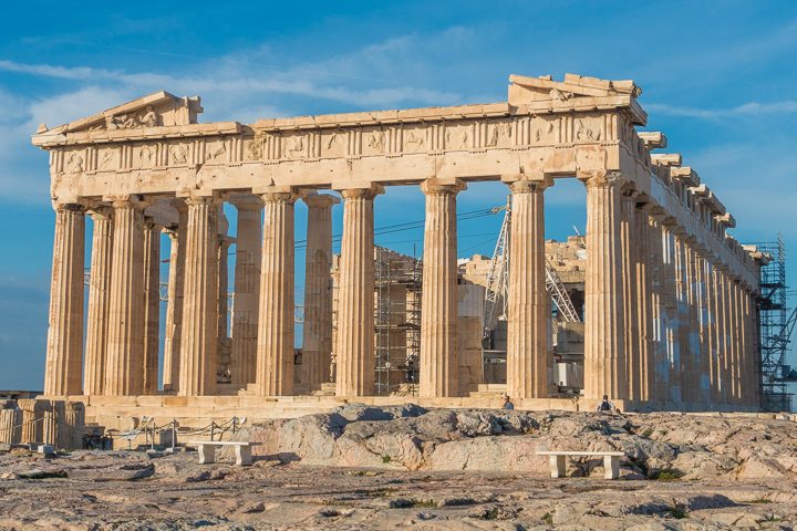 The Parthenon at the Acropolis of Athens