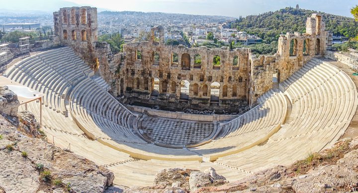 Odeon of Herodes Atticus at the Acropolis of Athens