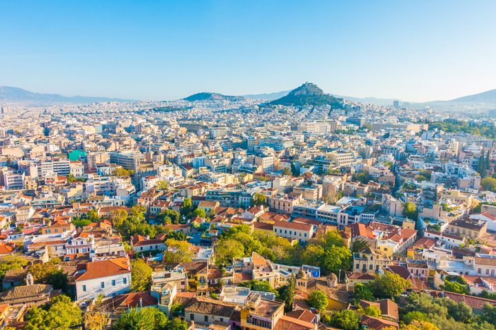 View from the Acropolis of Athens