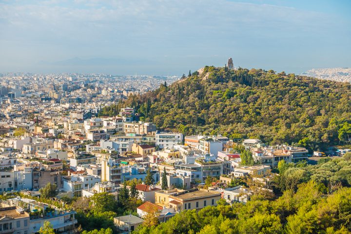 View from the Acropolis of Athens