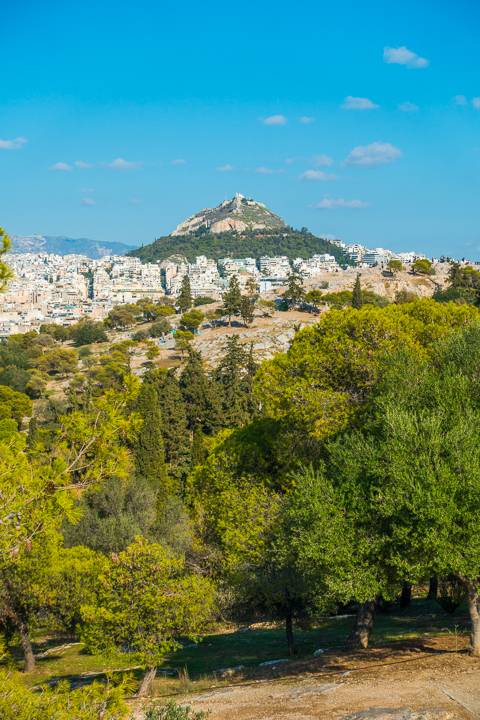 Mount Lycabettus in Athens Greece