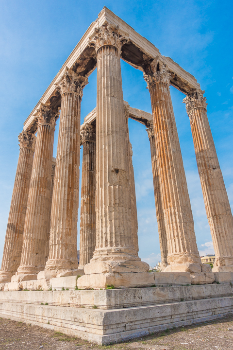 Temple of Zeus in Athens Greece