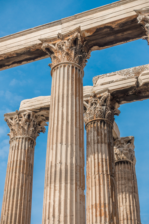 Temple of Zeus in Athens Greece