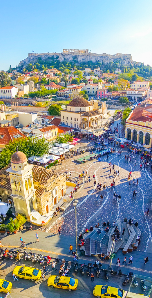 Rooftop bar in Athens Greece