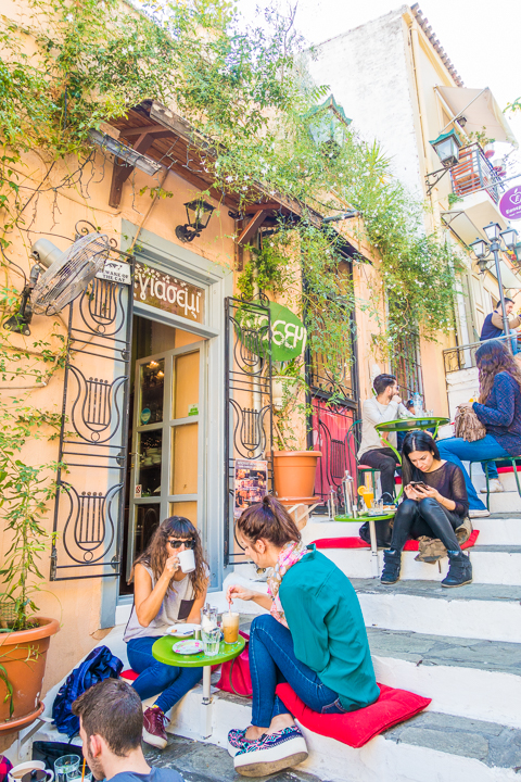 Plaka Stairs in Athens Greece