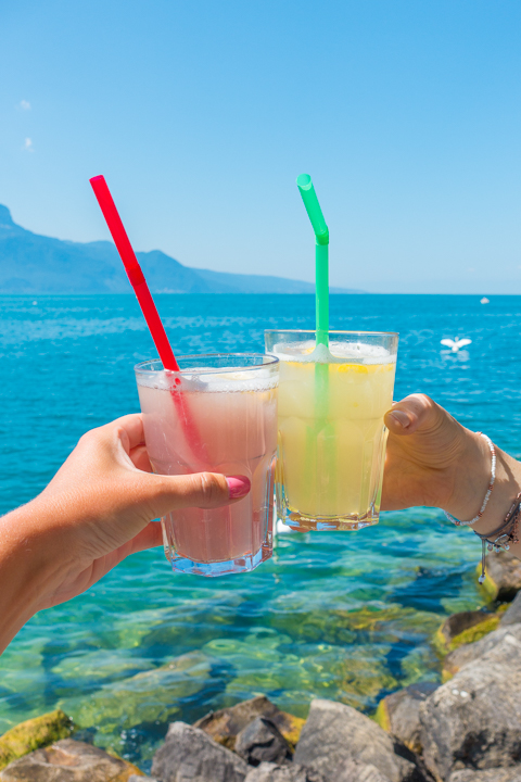 Image of Our Drinks by the Water in Montreux