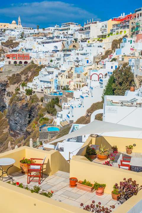 Image of a Santorini Porch