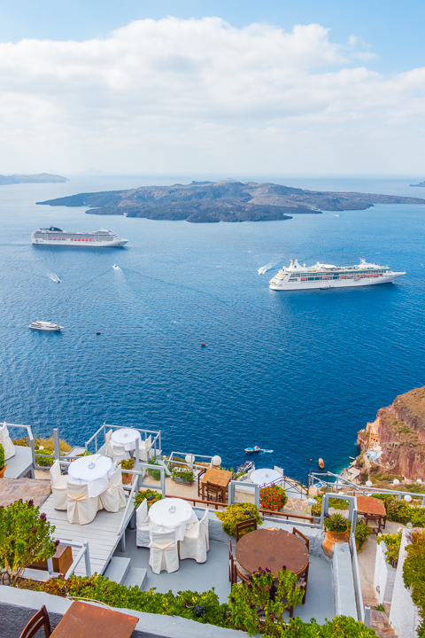 Image of Boats in Santorini