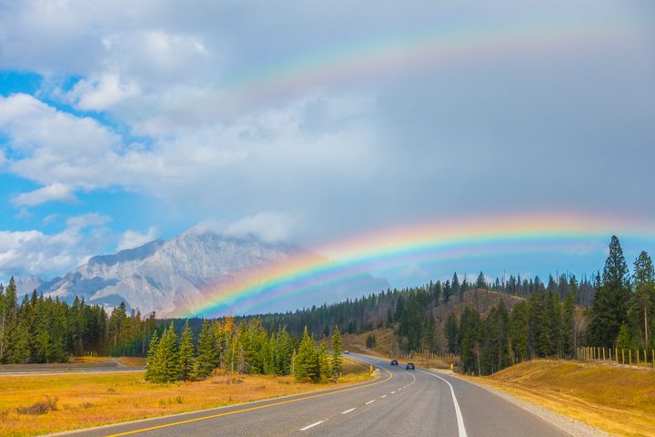Double Rainbow Above Banff National Park