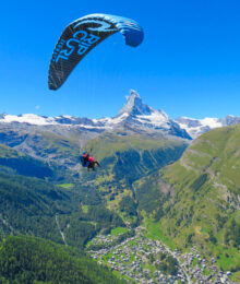 Paragliding in Zermatt Switzerland