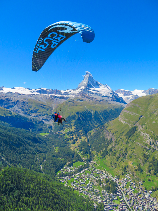 Paragliding in Zermatt Switzerland